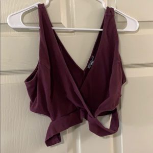 Charlotte Russe Crop Top Purple
